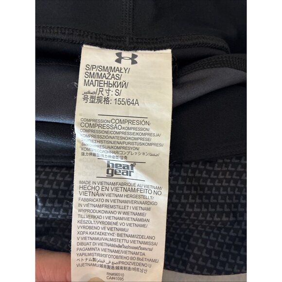 Under Armour Womens Size S Capri Leggings Black Compression Athletic Pants - Picture 5 of 6